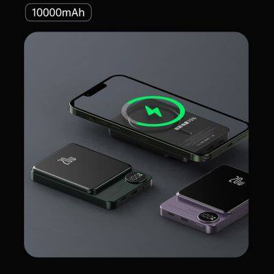 Pd 20W Aluminum Alloy Ultra Slim Power Banks Mini Wireless Magnetic Power Bank pd 15W 5000mah Lithium Battery Power Bank photo-5