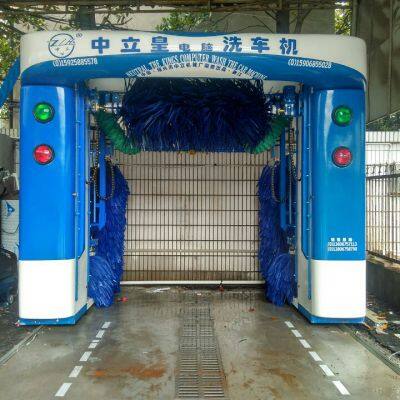 Reciprocating gantry five brush car washing machine