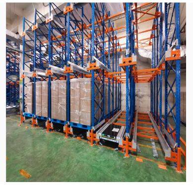 High-Density Automated Storage Pallet?Shuttle?Racking System Combining Steel Pallet?Shuttle?and Selective Pallet?Rack