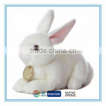 2014 white plush rabbit toy wholesale