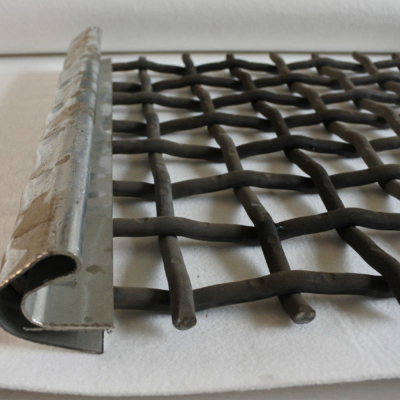 Steel Woven Wire Mesh Vibrating Screen Panel for Aggregates Screening photo-2