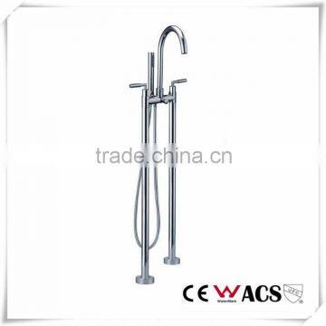 Freestanding Floor Mounted Bathtub Spout Faucet Cold/Hot Mixer Tap photo-5