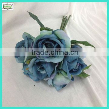 31cm blue rose bouquet artificial wedding flowers bouquet