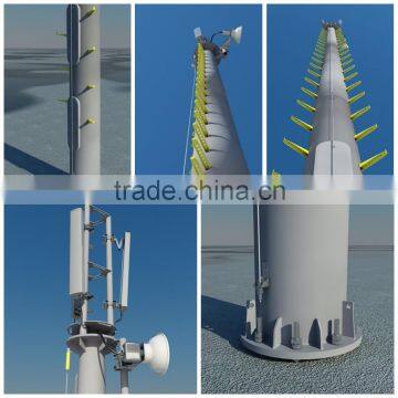 Tapered Steel Telecom Tower Factory Hot Dip Galvanization photo-5