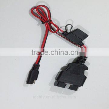 UL 22AWG 2 Core UV Jacket Stripped OBD Plug With 1.5mm Waterproof Wiring Harness photo-6