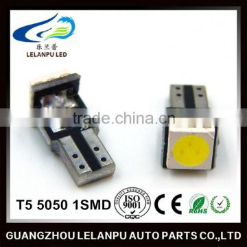 T5 5050 1SMD Canbus12V Hot Sale LED Light Bulb Auto Led Car Light Led Decoration Light