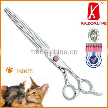 NPK04TE SUS440C For Professional Three tips teeth Pet Scissor