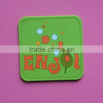 square cup coaster cup mat silicone cup mat