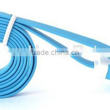 Best Quality Flat Noodle Mobile Micro Phone USB Charger Cable photo-2