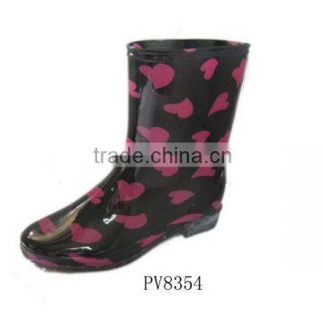 2013 hot pvc half boots for women