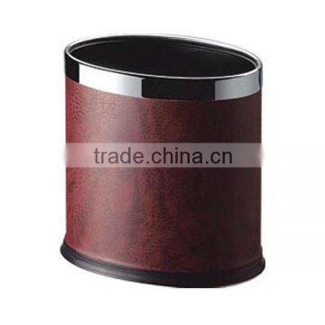 Leather Waste Bin for Guest Room photo-2