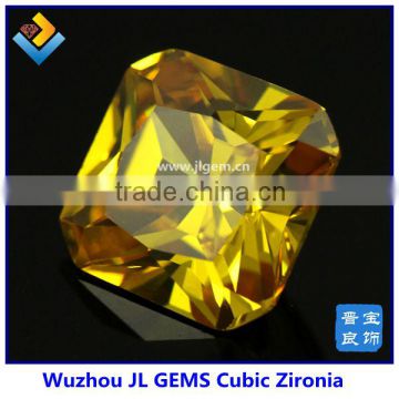 2014 Fashion Square Shape Dark Gold CZ Stone For Jewelry