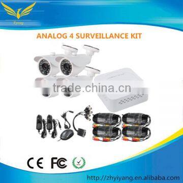 top 10 cctv cameras! 4CH 700TVL dvr h 264 cameras cctv dvr kit support iPhone,iPad,Android surveillance