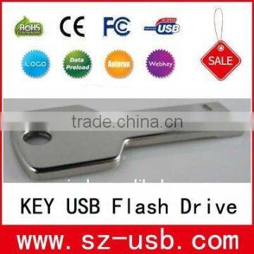 Customized logo 64M-32GB Metal Key USB