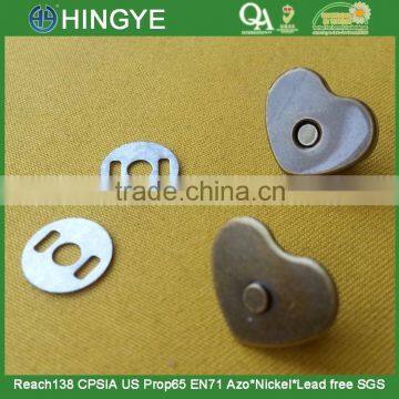 Heart Shape Magnet Snap Button For Handbag -- SN1520