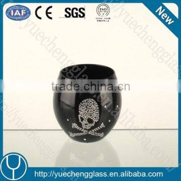 wholesale skull decoration popular black colored dof in color box