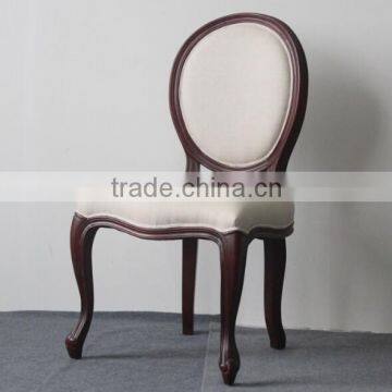 High quality home design oval round back louis XV upholstered dining chair