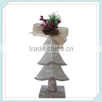 Artificial polyresin christmas tree for decor