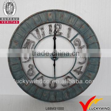 best selling shabby aged decorative metal wall clock