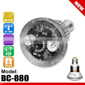 Bulb WiFi/AP IP Network DVR Camera