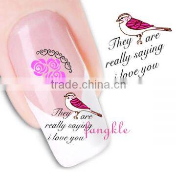 Hot selling water tranfer nail art stickers