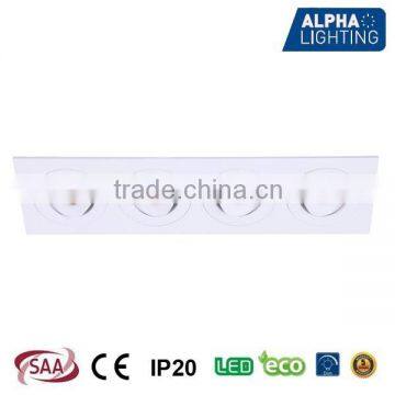 4*3W adjustable 2015 new square led recessed ceiling light