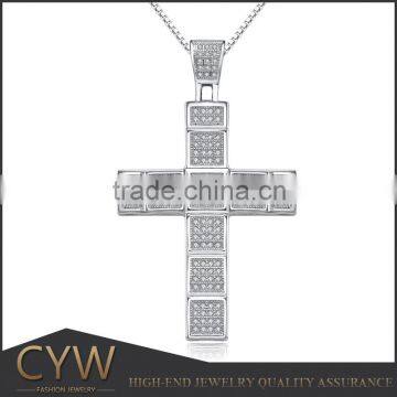 CYW christmas gift 925 sterling silver cross pendant design for boys