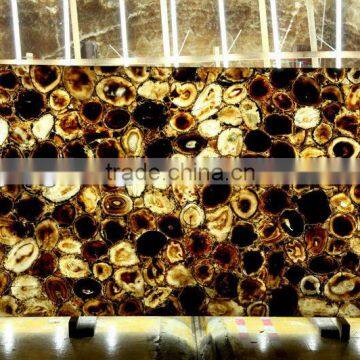 Brazilian Dyed Black Agate Slices Slab photo-5