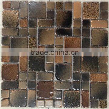 12''X12'' tumbled mix colors fashion mosaic tile(tf3)