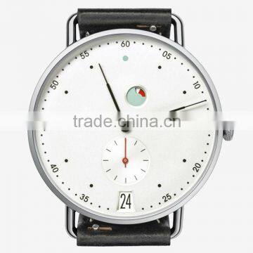 Multi-fonction High Quality Triple Needle Stainless Steel Case With Sapphire Crystal Glass Watch photo-2