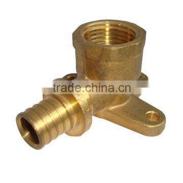 PEX brass fiting/sliding fittings (wall plated elbow)