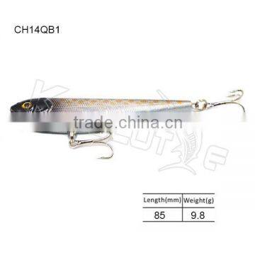 CH14QB1 facroty popular topwater Pencil lure 8.5cm 9.8g hard fishing lure