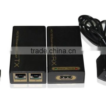 Factory price HDMI extender double cat5/6 up to 30m with IR