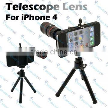 Wholesale Brand New Mobile Phone 8x Optical Zoom Telescope Camera Lens For Apple iPhone 4 4G