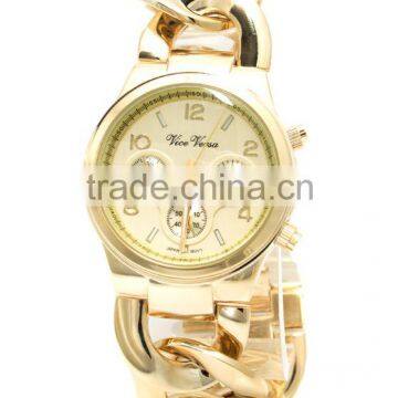 Vogue ICON Gold Chain bracelet Watch bangle watches for Women