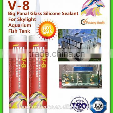 General purpose large big plate glass silicone sealant clear with fast curing and factory price