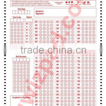OMR Marksheet