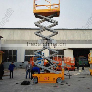 self propelled lifting platform electric mini scissor lift table