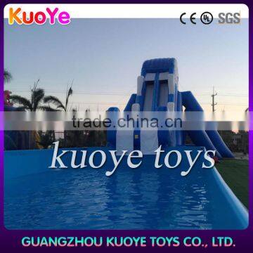 water inflatable slide big water slides for pool used water park large slide