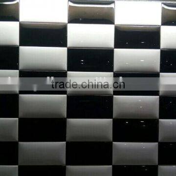 2016 new design black and white subway tiles 75*150mm