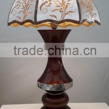 modern table lamp 2016 in mother of pearl, stainless steel and silverleaf copper