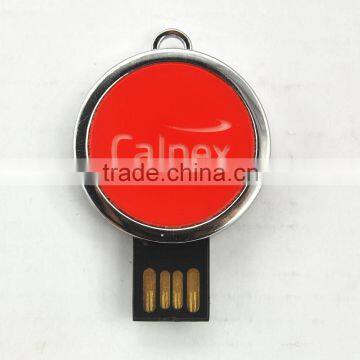 metal usb flash drive with custom light logo-black colloid