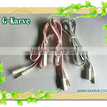 flat audio cable with mic