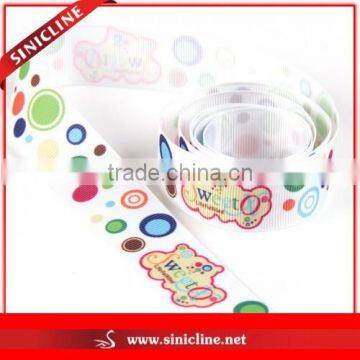 Sinicline Cartoon Picture Printed Grosgrain Ribbon