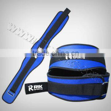 Neoprene Belt Blue Neoprene, Black Webbing, Metal Buckle, Velcro Closure