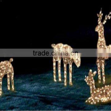 led 10w,led 10w down light LED magic colour christmas lights for outdoor project/LED 3D motif christmas deer snowman