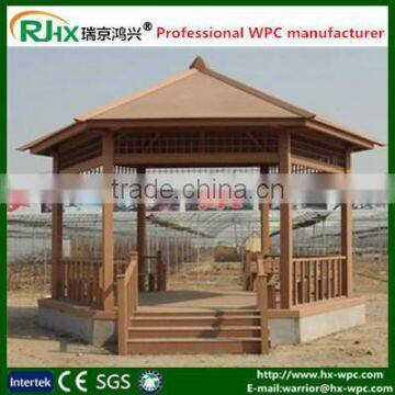 Wood plastic composite for garden pavilion gazebo 3*3m