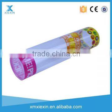 Exquisite new printing oem clear toy plastic tube for customized