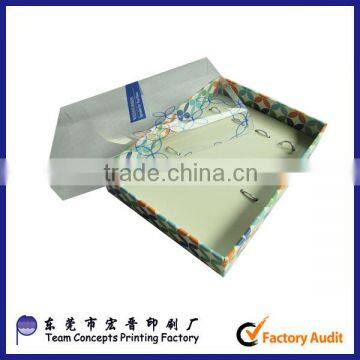 custom printed paper jewelry packaging box pvc window