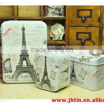  china supplier cookie box/Paris tower box/decorative gift boxes